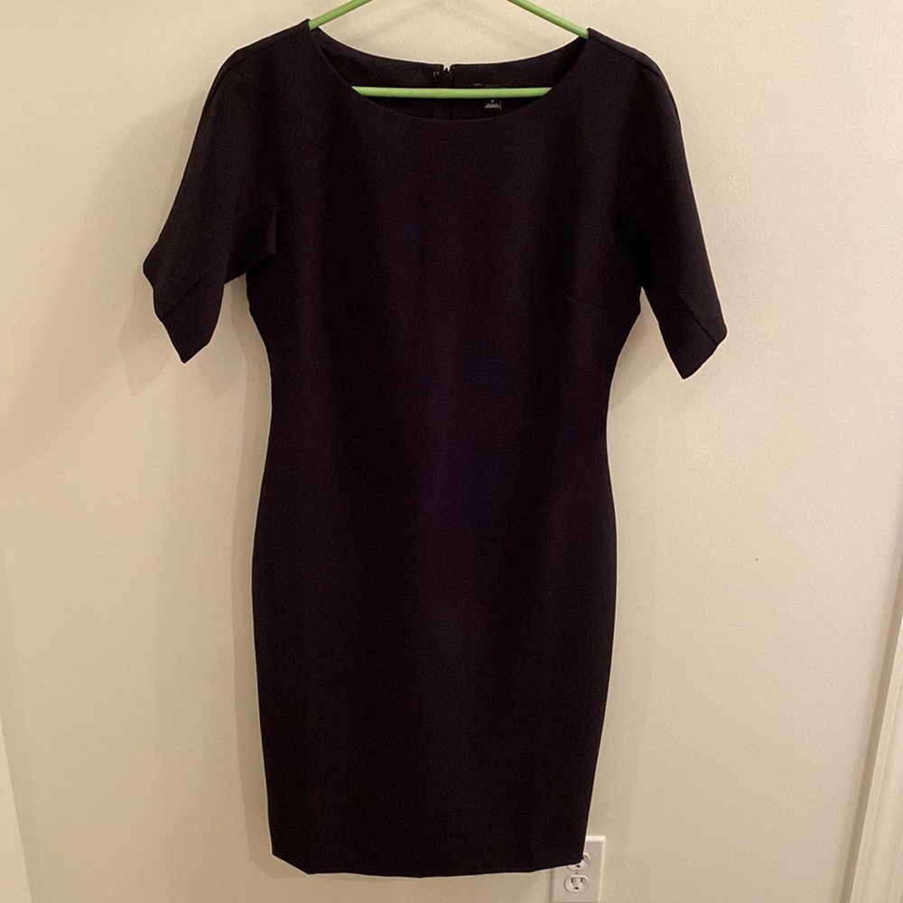 Ann Taylor Black Mid-length Black Dress. Size 8. Short sleeves. Gently Worn.